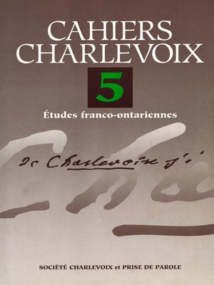 cover image of Cahiers Charlevoix 5